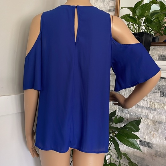 Lush Plain-Colored Open-Shoulde Sz S - Picture 5 of 7